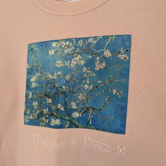 RARE Vans x Van Gogh Almond Blossom Sweatshirt - Picture 4 of 5